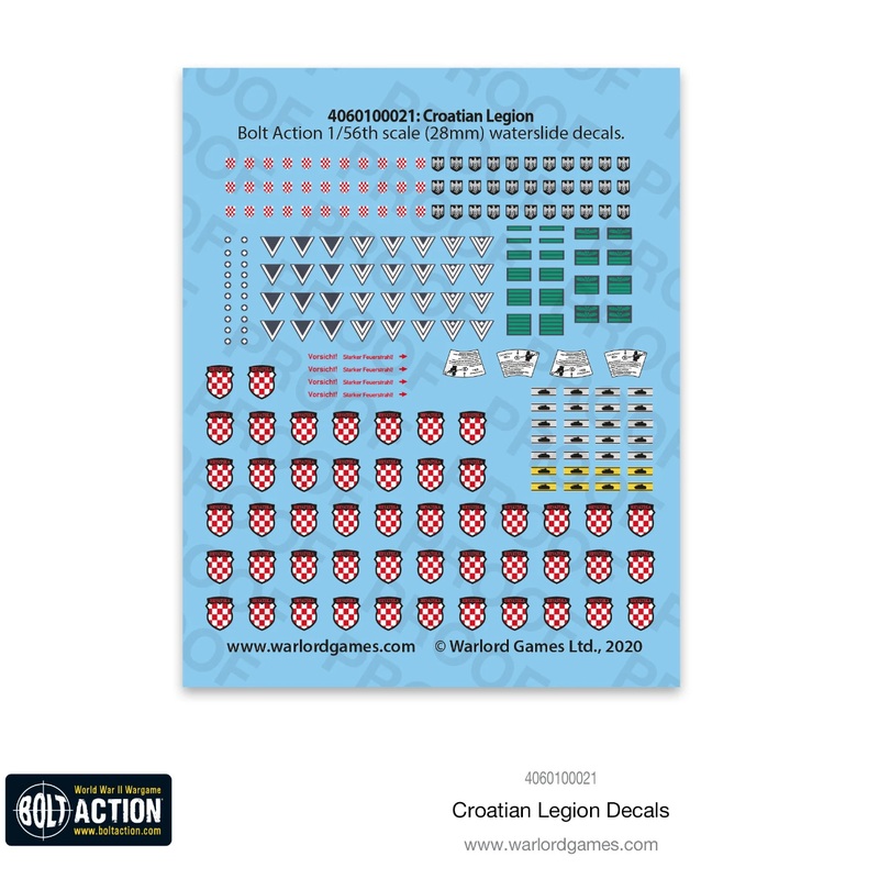 Warlord – Bolt Action: Decals – Croatian Legion