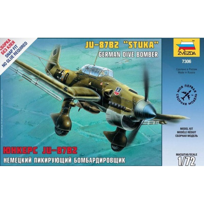 Zvezda – 1/72 Ju-87b2 (Snap Fit)