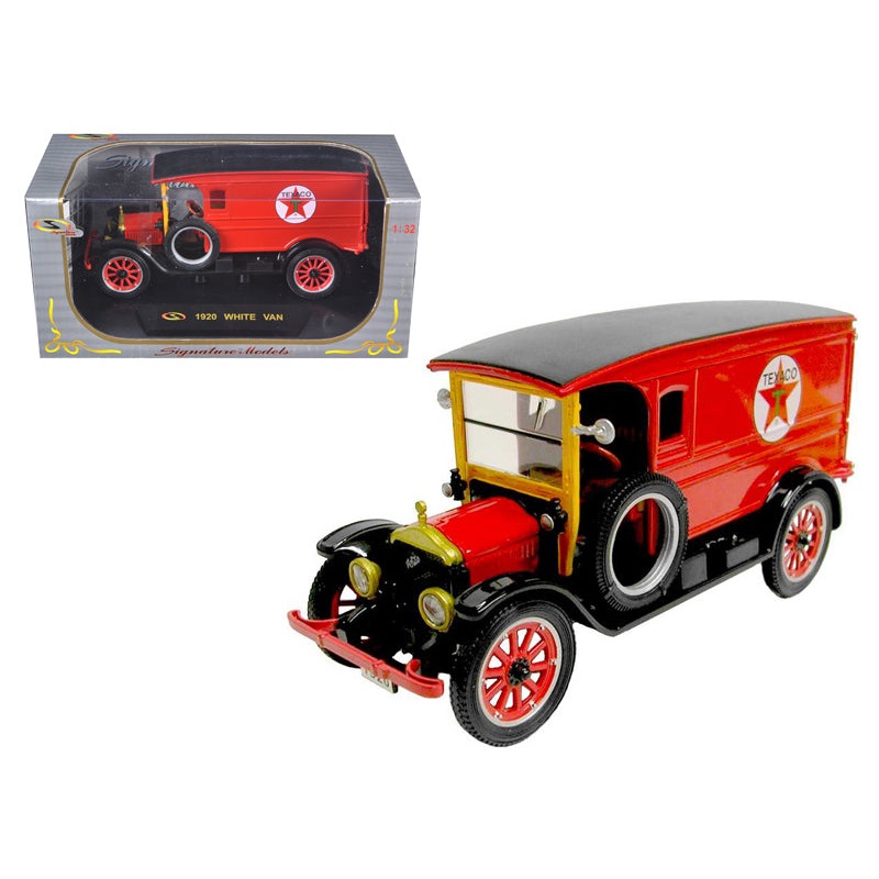 1920 White Delivery Van Red “Texaco” 1/32 Diecast Model Car by Signature Models
