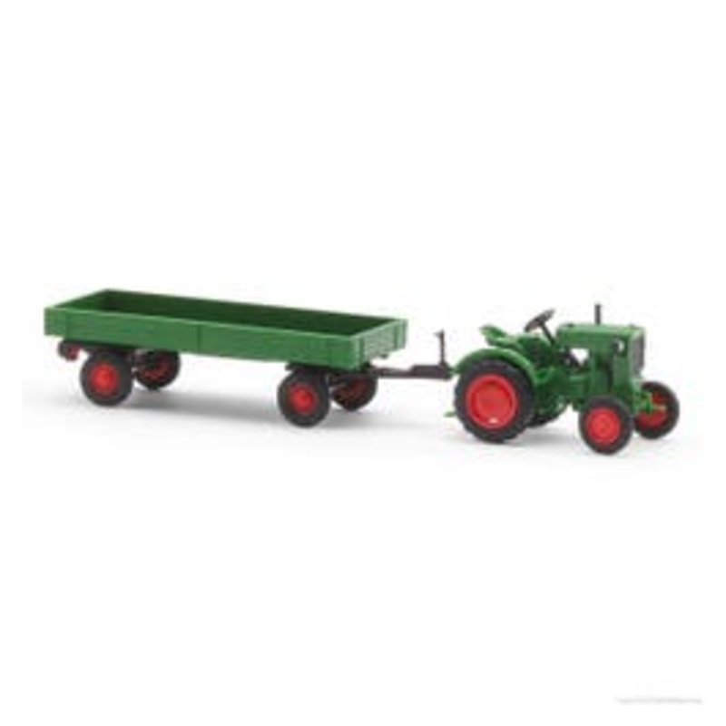 Busch 54102  HO Deutz F1M 414 Tractor with trailer
