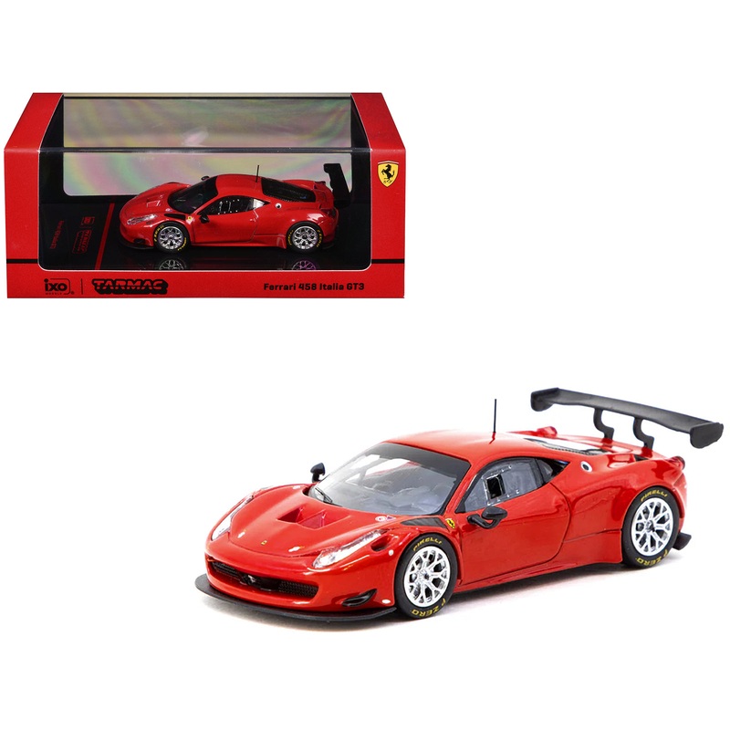 Ferrari 458 Italia GT3 Red “Road64” Series 1/64 Diecast Model Car by Tarmac Works