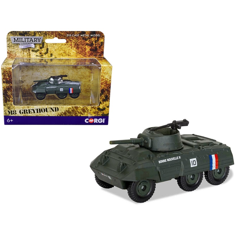 Ford M8 Greyhound Armored Car 14th Armoured Division North West Europe “Bonne Nouvelle” “Military Legends in Miniature” Series Diecast Model by Corgi