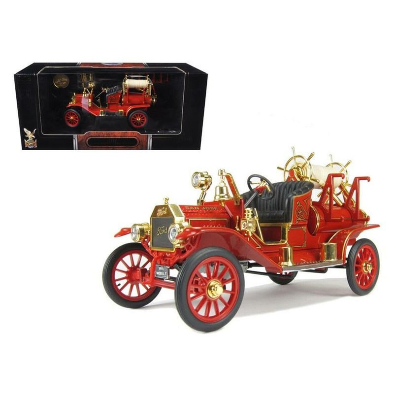 Lucky Diecast – 1/18 Ford Model T Fire Engine Red 1914