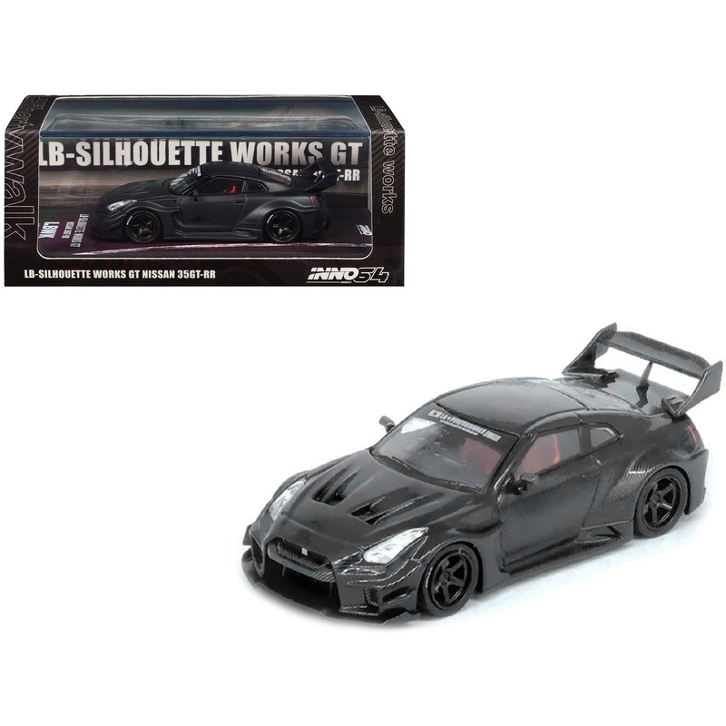 Nissan 35GT-RR RHD (Right Hand Drive) “LB-Silhouette Works GT” Full Dry Carbon 1/64 Diecast Model Car by Inno Models