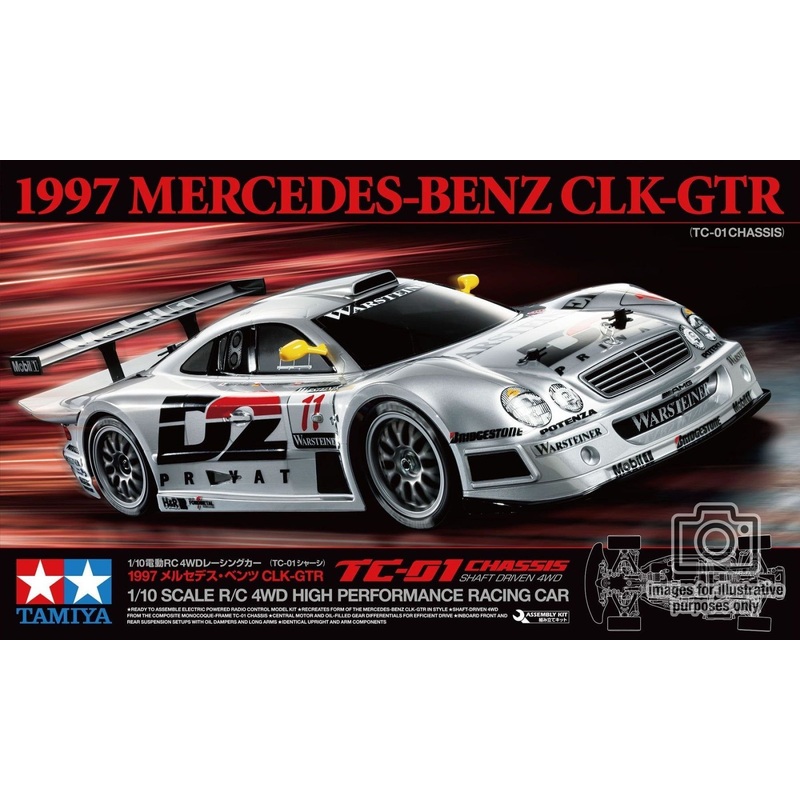 Tamiya – R/C Mercedes-Benz CLK-GTR 1997 (TC01) (No Esc. Incl.)