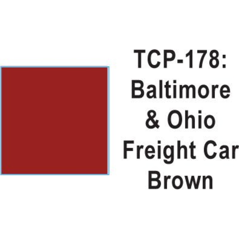 Tru Color TCP-178 Baltimore and Ohio Freight Car Brown Paint 1 ounce