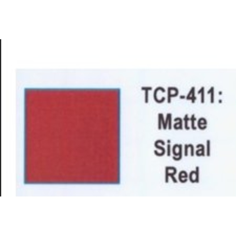Tru Color TCP-411 Matte Signal Red, Paint 1 ounce