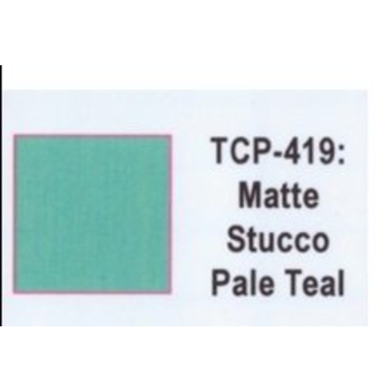 Tru Color TCP-419 Matte Pale Teal Stucco, Paint 1 ounce