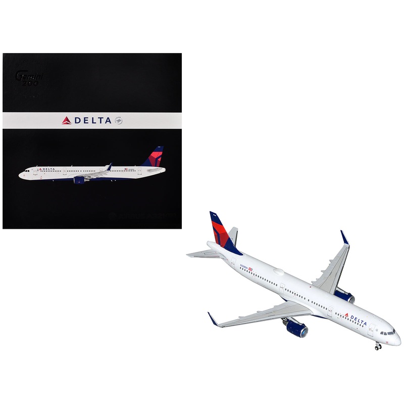 Airbus A321 Commercial Aircraft “Delta Air Lines” (N328DN) White with Blue and Red Tail “Gemini 200” Series  1/200 Diecast Model Airplane by GeminiJets
