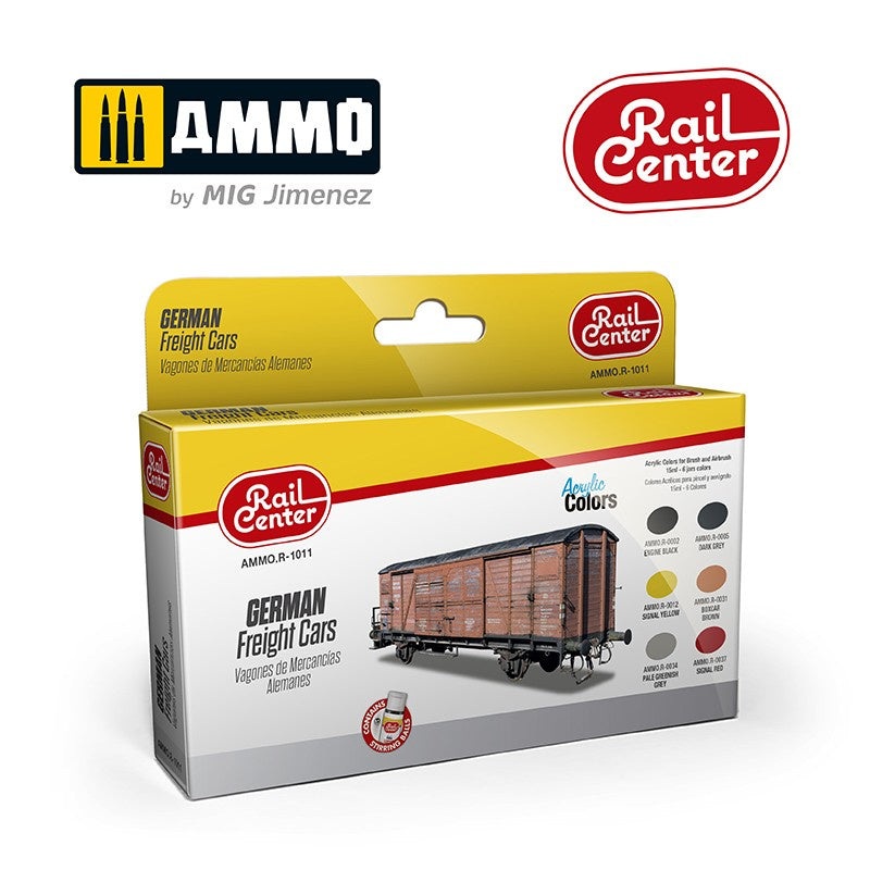 AMMO – R-1011 German Freight Cars (Paint Set)