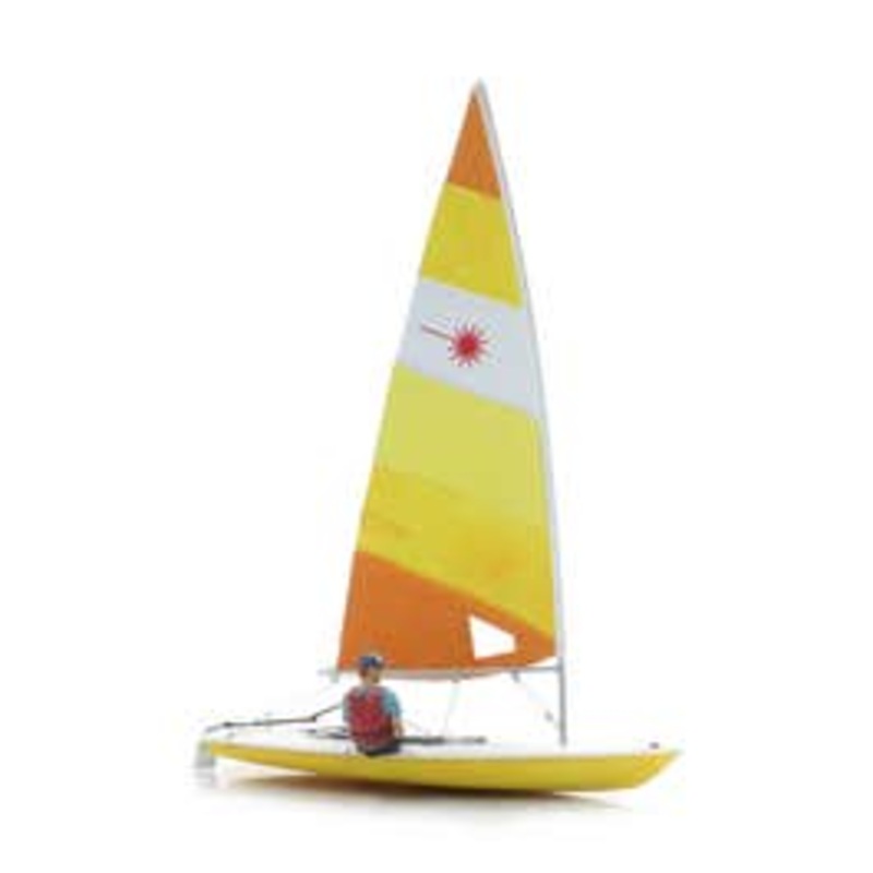 Artitec 387.593  HO Sailing Boat Laser sailing + figure