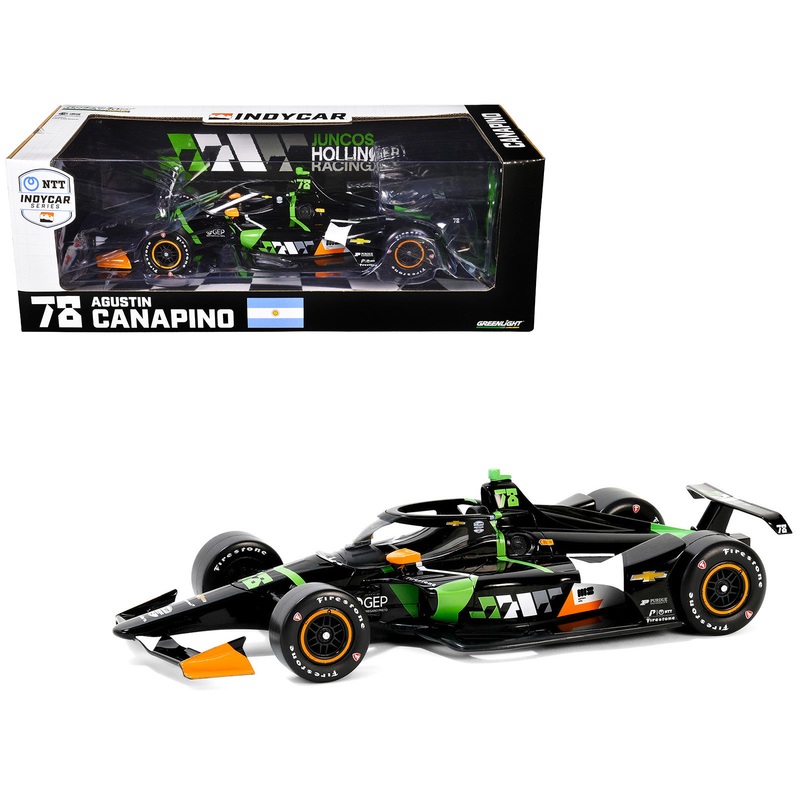 Dallara IndyCar #78 Agustin Canapino “JHR” Juncos Hollinger Racing “NTT IndyCar Series” (2024) 1/18 Diecast Model Car by Greenlight