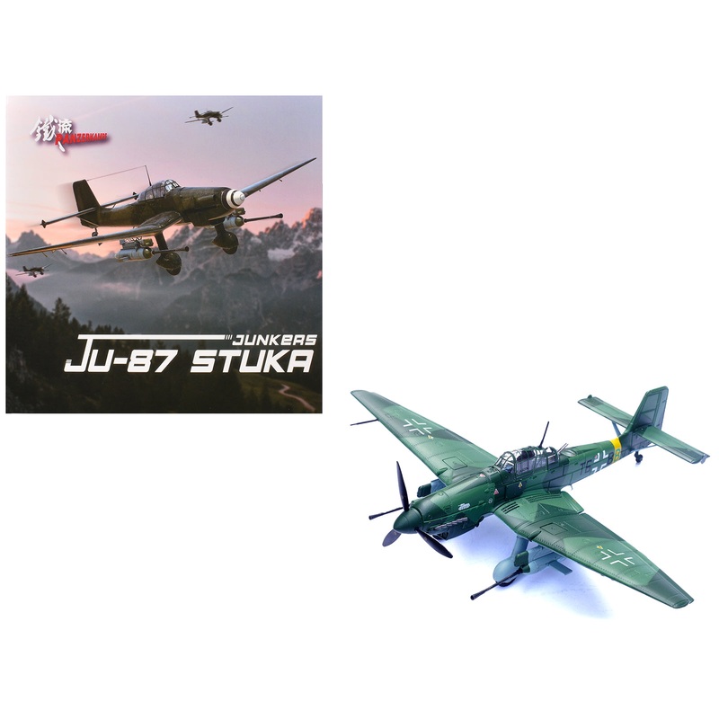 Junkers Ju 87G2 Stuka Bomber Aircraft “10.(Pz)/SG 2 Immelmann T6+BB Oberst Hans-Ulrich Rudel Romania” (1944) German Luftwaffe “Wing” Series 1/72 Diecast Model by Panzerkampf