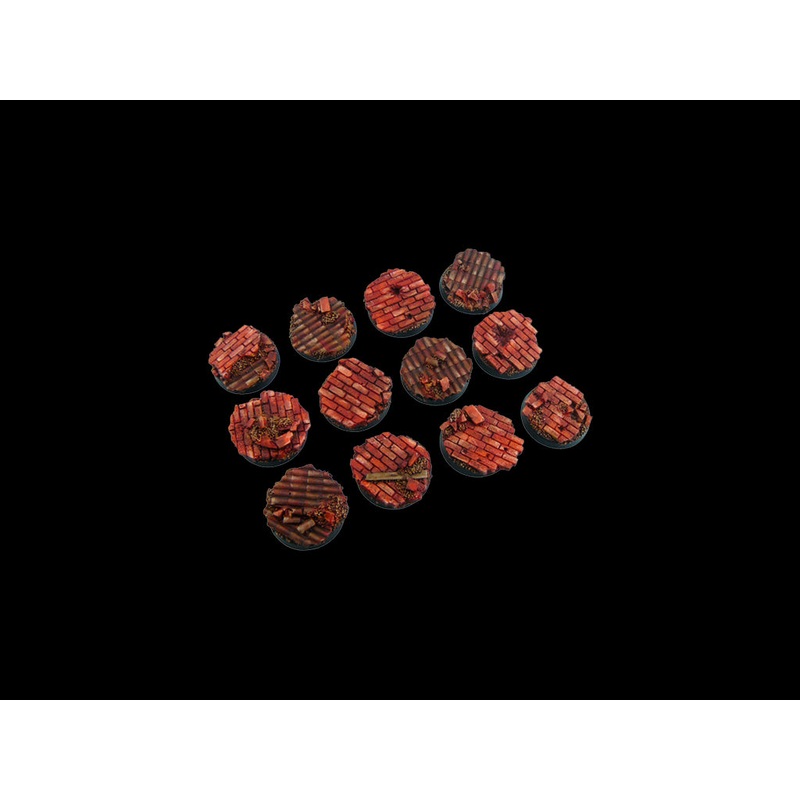 Micro Art Studio – Old Factory Bases – Round 25mm (5pc) B01621