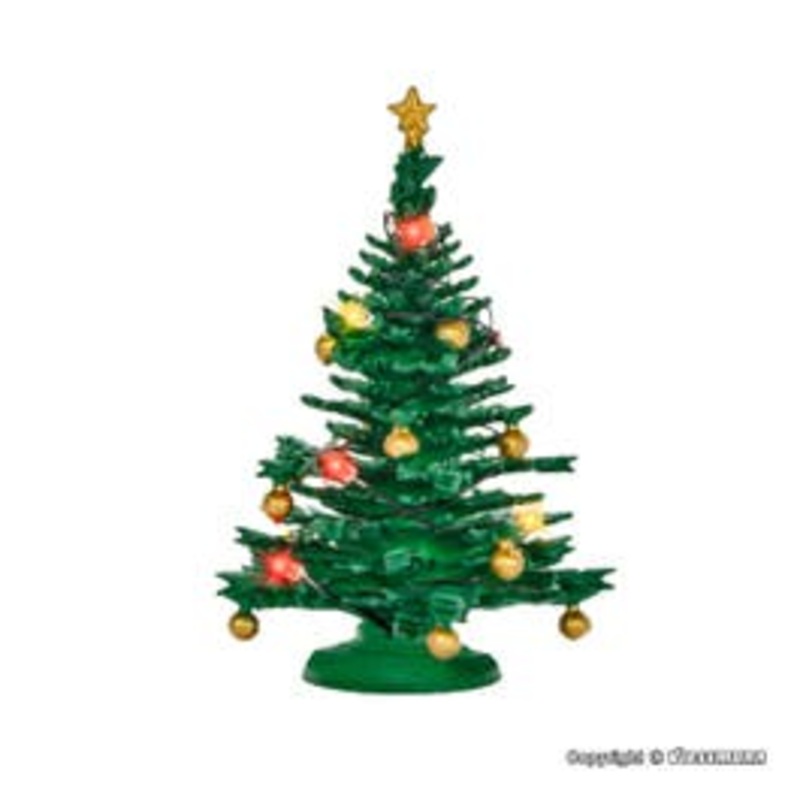 Viessmann 5831  HO Christmas tree, track size-independent LIGHTED!