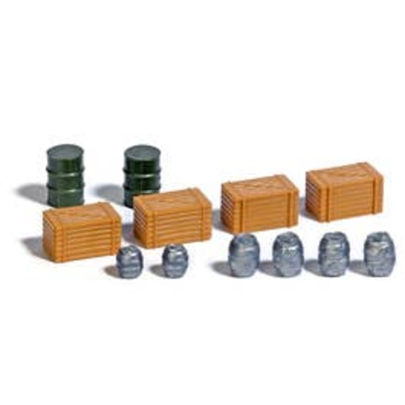 Busch 7784  HO Wooden boxes and barrels