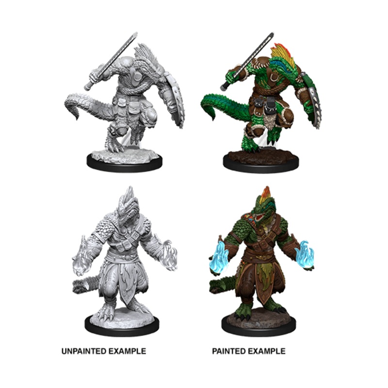 D&D Nolzur’s Marvelous Miniatures: Lizardfolk Barbarian & Lizardfolk Cleric
