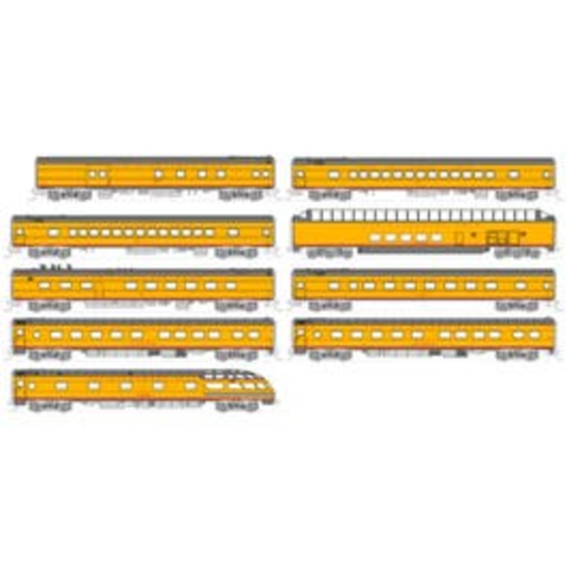 Kato 106-089 N Milwaukee Road “Olympian Hiawatha” Post 1955 Scheme 9 car set