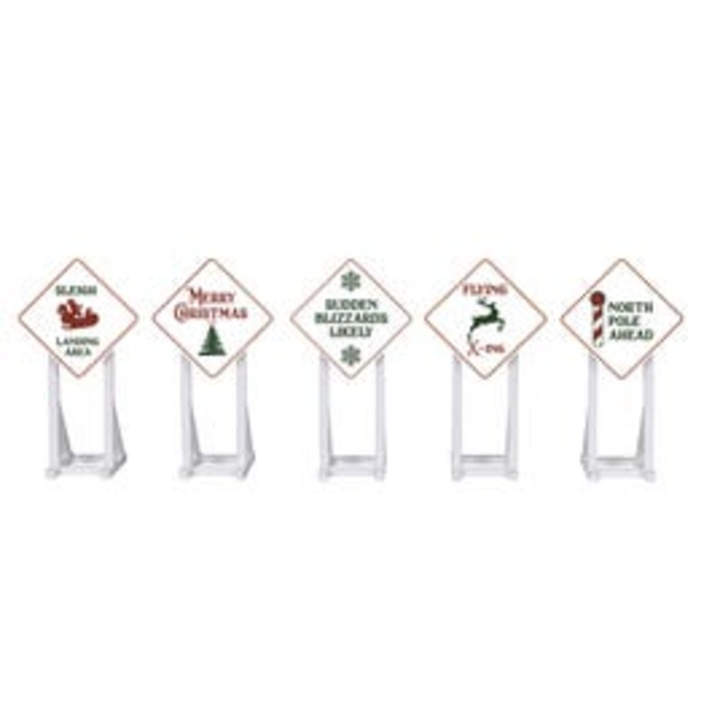 Lionel 2030260 O Christmas Signs 5-Pack