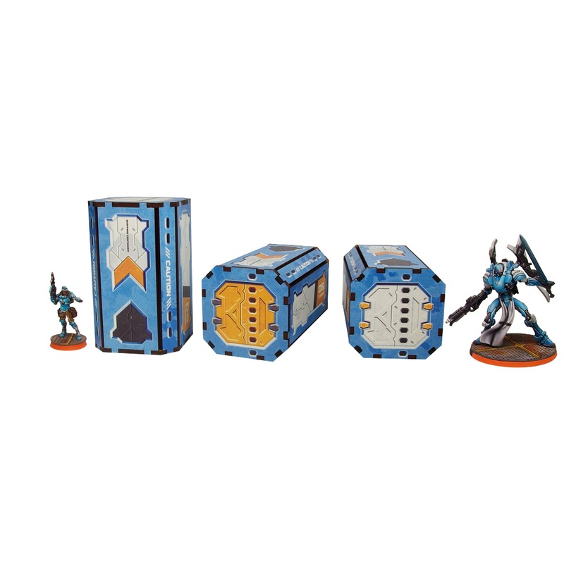 Micro Art Studio – District 5 Containers (3pc) PREPAINTED (H00102 Blue)