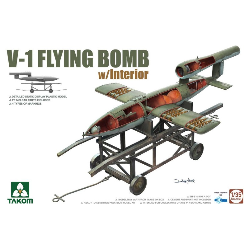 Takom – 1/35 V-1 FLYING BOMB w/Interior