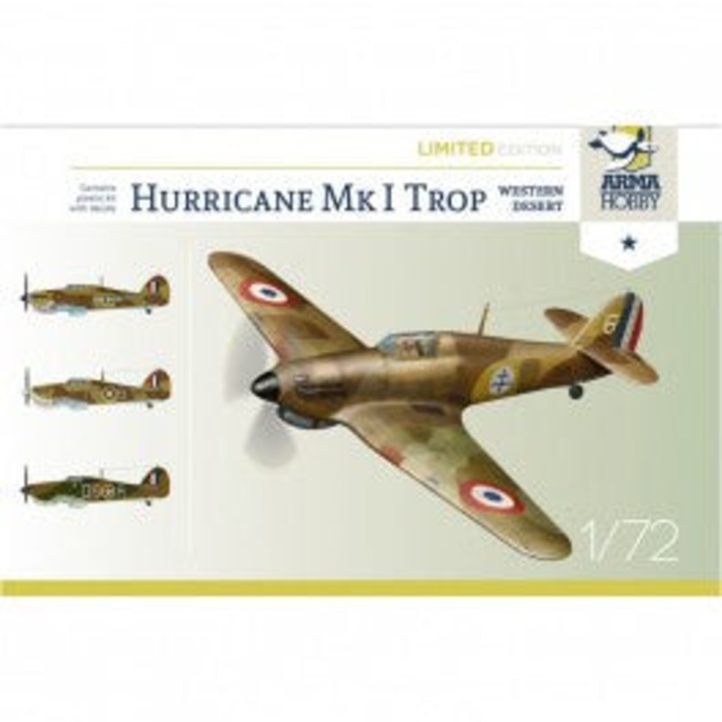 ARMA Hobby – 1/72 Hurricane Mk I Trop Western Desert (Limited Edition)