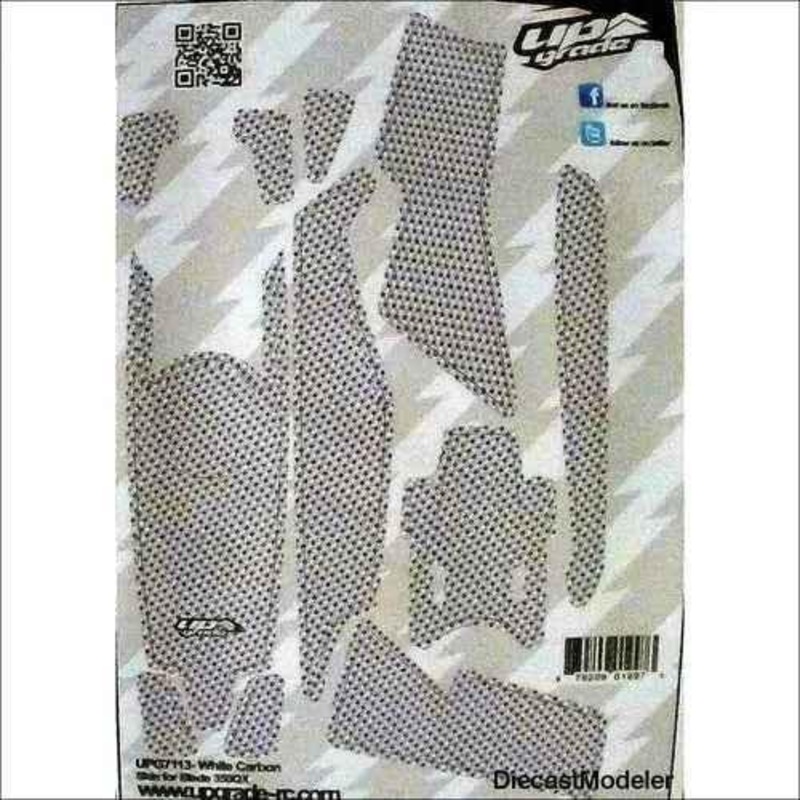 Blade 350 QX Skin Macro: White Carbon