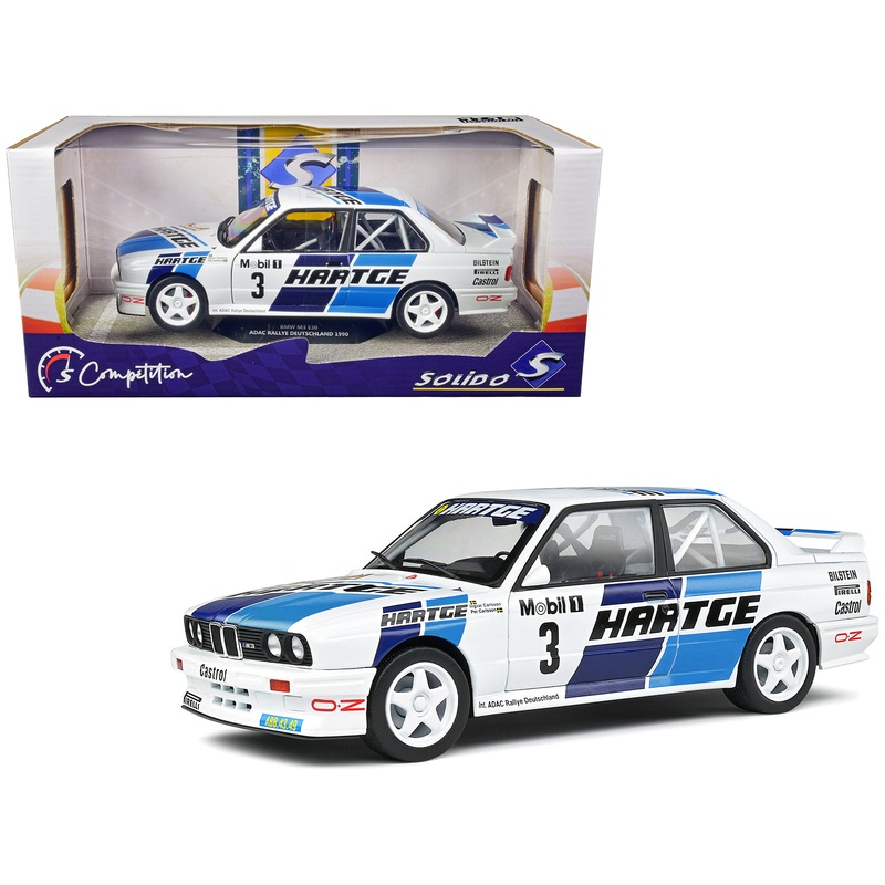 BMW E30 M3 Gr. A #3 Ingvar Carlsson – Per Carlsson “Adac Rallye Deutchland” (1990) “Competition” Series 1/18 Diecast Model Car by Solido