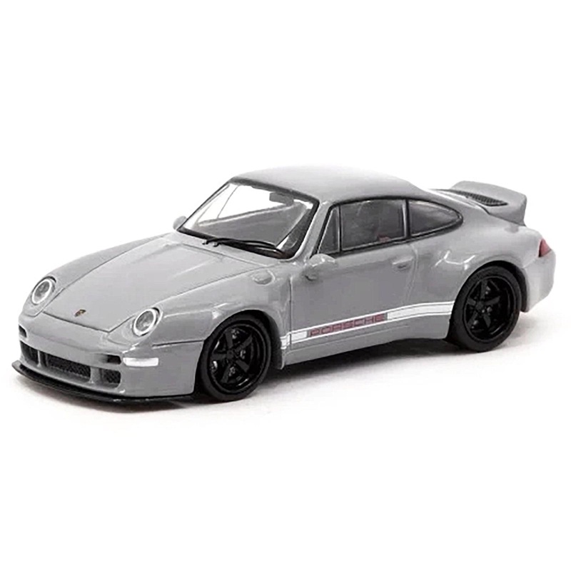 Gunther Werks 993 Gray “Road64” Series 1/64 Diecast Model Car by Tarmac Works