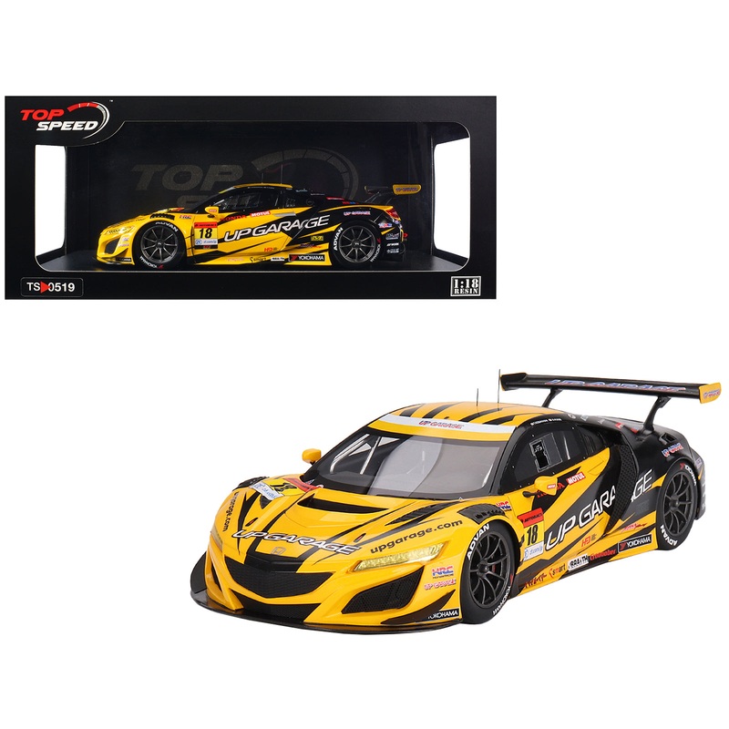 Honda NSX GT3 EVO22 #18 Takashi Kobayashi – Syun Koide “Team UpGarage” “Super GT Series” (2023) 1/18 Model Car by Top Speed