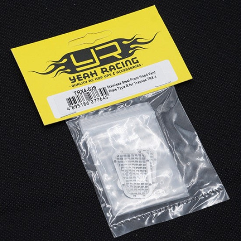 Yeah Racing – Stainless Steel Front Hood Vent Plates TRX-4