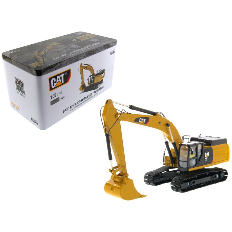 CAT Caterpillar 349F L XE Hydraulic Excavator with Operator “High Line” Series 1/50 Diecast Model by Diecast Masters