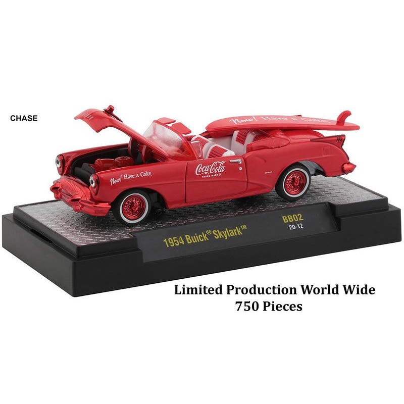 “Coca-Cola Bathing Beauties” Set of 3 Cars with Surfboards Release 2 Limited Edition to 6980 pieces Worldwide 1/64 Diecast Model Cars by M2 Machines