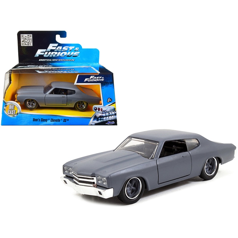 Dom’s Chevrolet Chevelle SS Primer Grey “Fast & Furious” Movie 1/32 Diecast Model Car by Jada