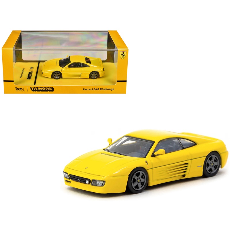 Ferrari 348 Challenge Yellow “Road64” Series 1/64 Diecast Model Car by Tarmac Works