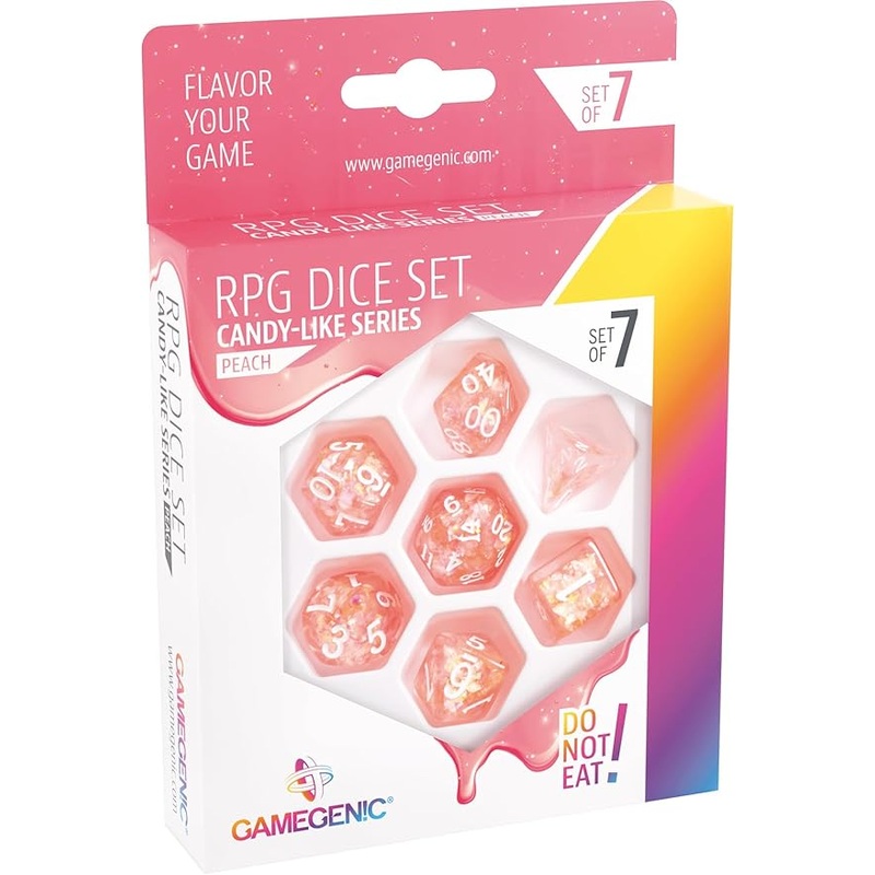 GameGenic – RPG Dice Set – Candy-like Series – Peach