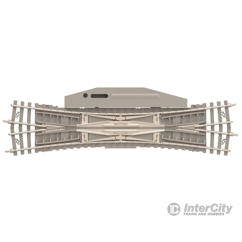 Trix 14560 N Minitrix Electric Double Slip Switch with Concrete Ties – 15 Length 129.8 mm / 5-1/8″