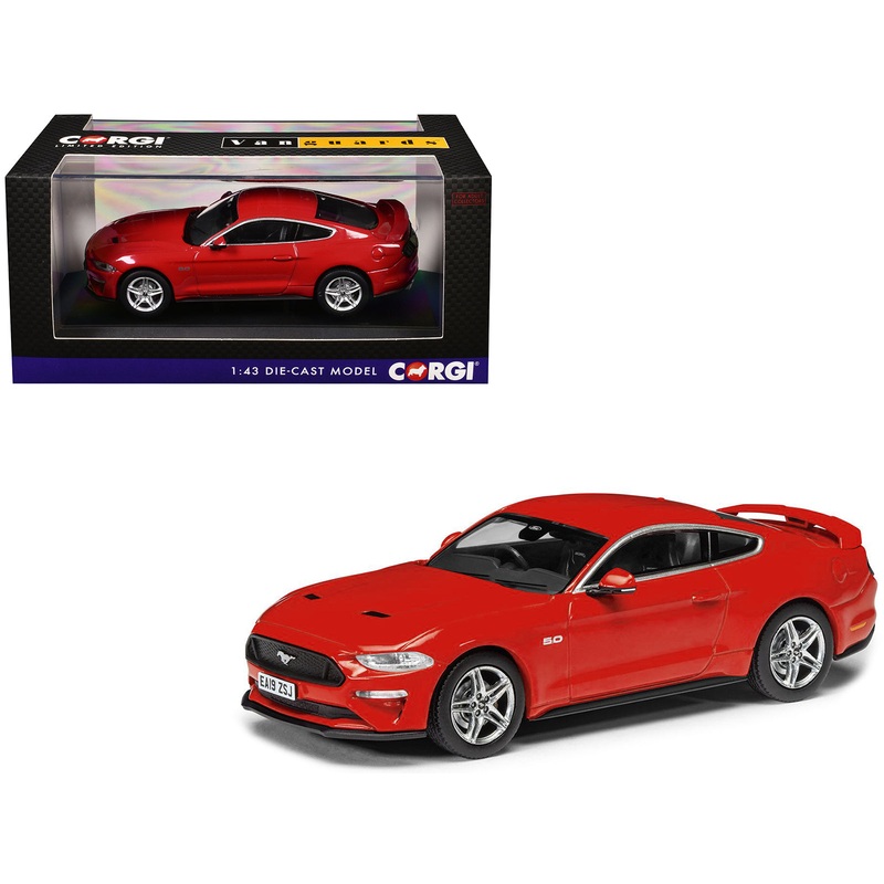 Ford Mustang Mk6 GT Fastback 5.0 RHD (Right Hand Drive) Race Red “Vanguards” Series 1/43 Diecast Model Car by Corgi