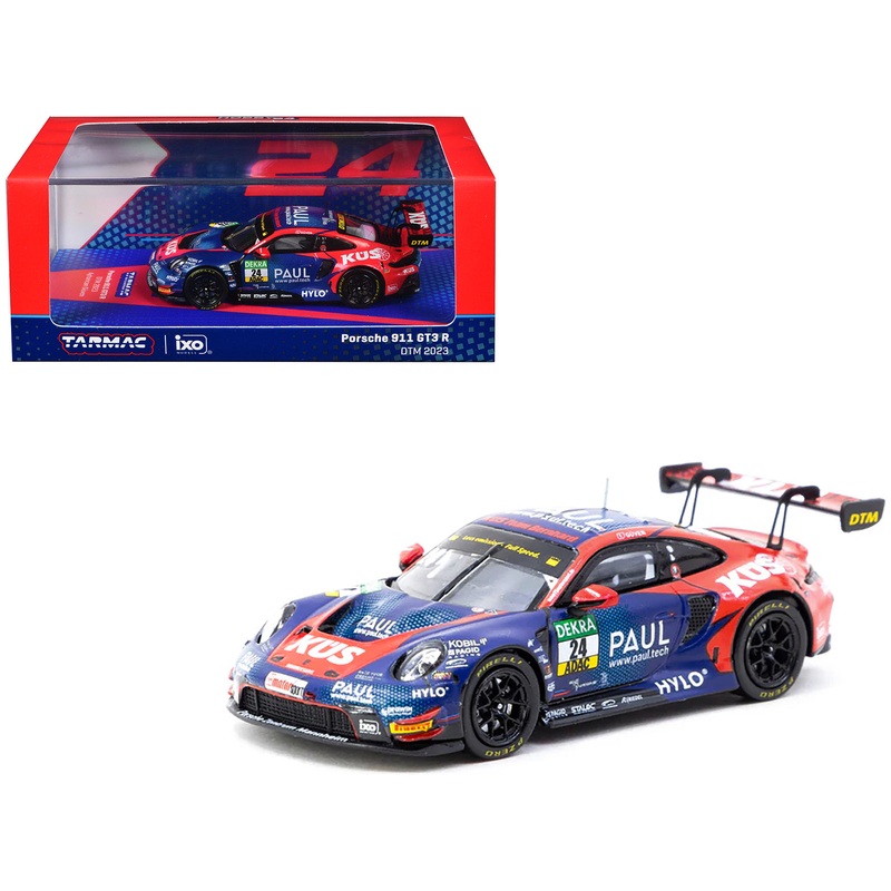 Porsche 911 GT3 R #24 Ayhancan Guven “KUS Team Bernhard” “Deutsche Tourenwagen Masters” (2023) “Hobby64” Series 1/64 Diecast Model by Tarmac Works