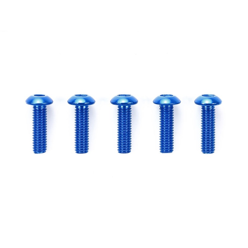 Tamiya – 3x10mm Socket Head Screw – Blue (5pcs)