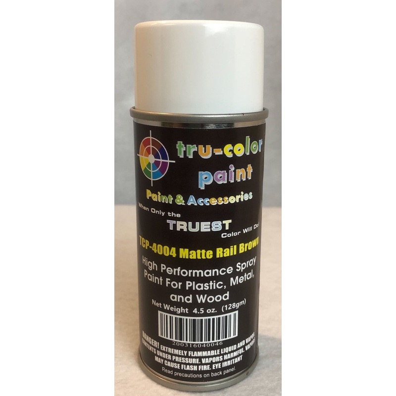 Tru Color TCP-4004 Matte Rail Brown, Spray Can, 4.5 ounce, Plastic, Metal and Wood