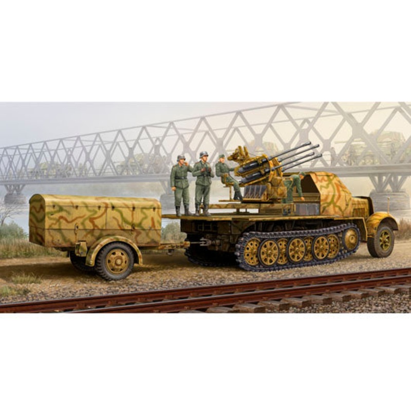 Trumpeter – 1/35 German 2cm Flakvierling 38 Auf Selbstfahrlafette