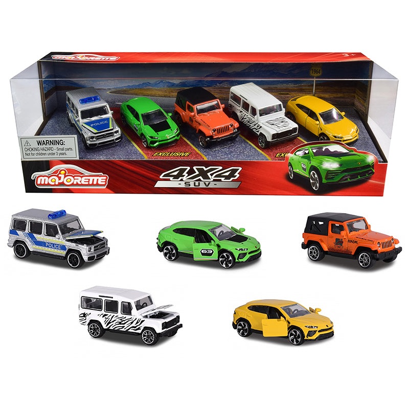 4×4 SUV Giftpack 5 piece Set 1/64 Diecast Model Cars by Majorette