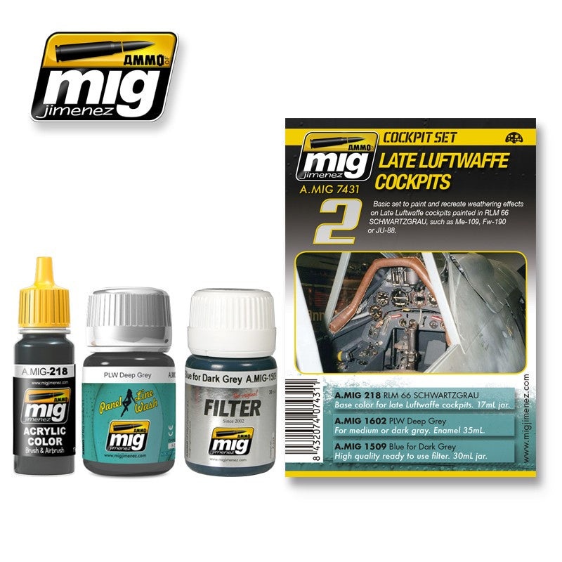 AMMO – 7431 Late Luftwaffe Cockpits (Air Weathering Set)