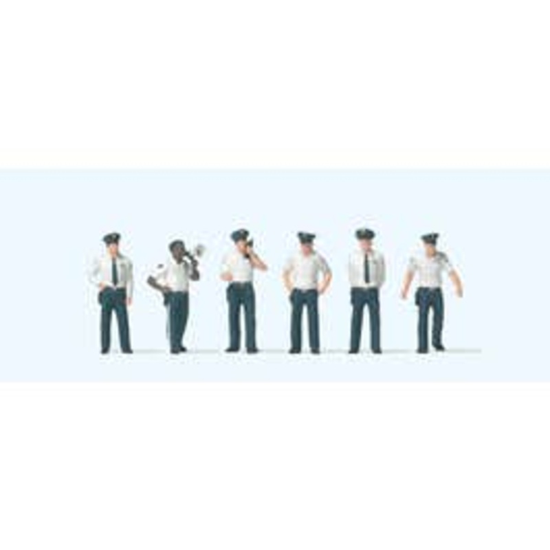 Preiser 10797  HO American City Police 6 pcs