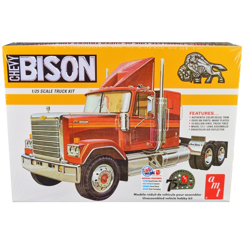 Skill 3 Model Kit Chevrolet Bison Truck Tractor 1/25 Scale Model by AMT