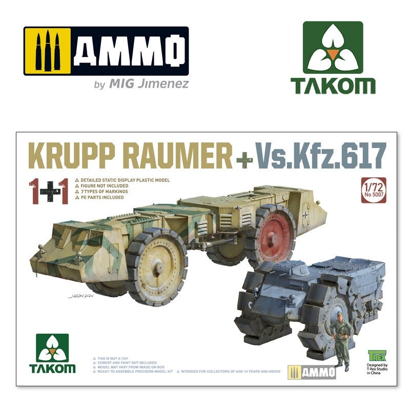 Takom – 1/72 Krupp Raumer + Vs.Kfz.617 (1+1)