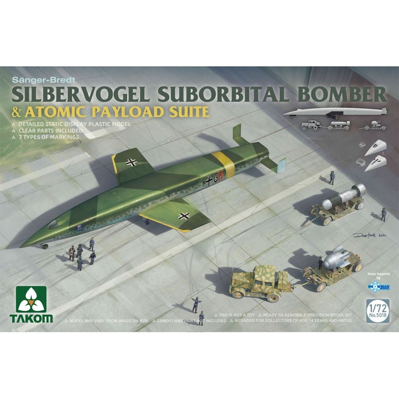 Takom – 1/72 Sanger-Bredt Silbervogel Suborbital Bomber & Atomic Payload Suite