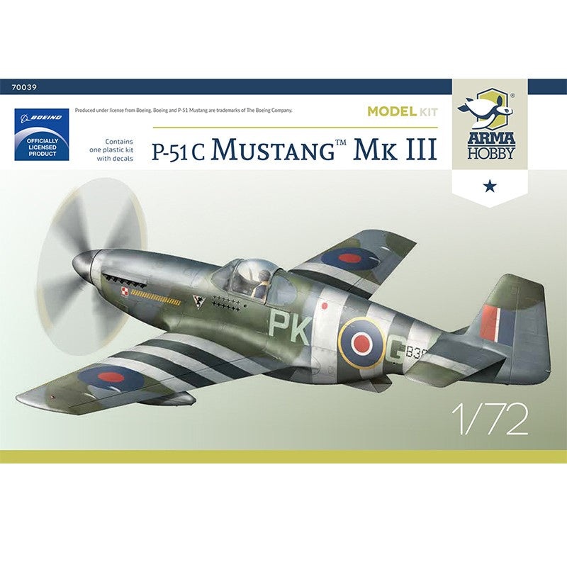 ARMA Hobby – 1/72 P-51 C Mustang MkIII Model Kit