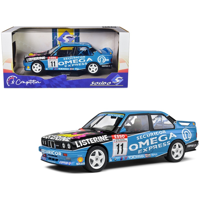 BMW E30 M3 #11 Will Hoy Winner “BTCC (British Touring Car Championship)” (1991) “Competition” Series 1/18 Diecast Model Car by Solido
